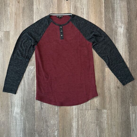 Ocean Current Long Sleeve Waffle Knit Shirt Medium - Picture 1 of 7